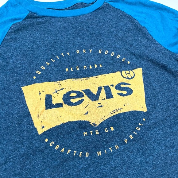 Levi’s Super Soft Gray & Blue Long Sleeve T-Shirt - Size Medium - Picture 3 of 6